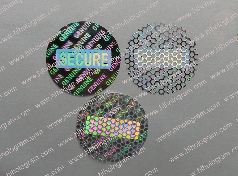 Secure hologram Tamper evident photo