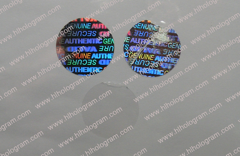 hologram sticker photo