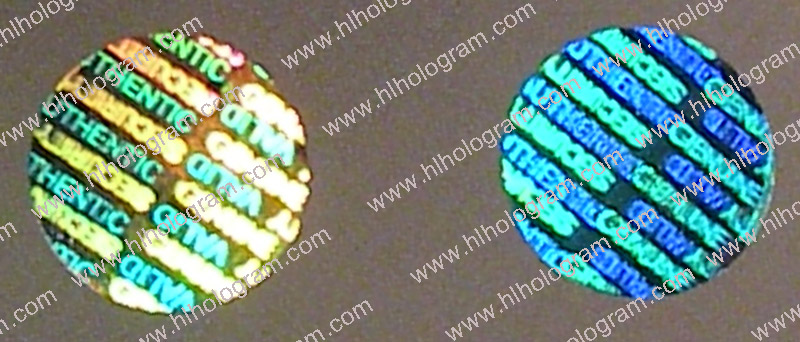 hologram sticker photo