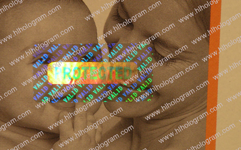 hologram sticker photo