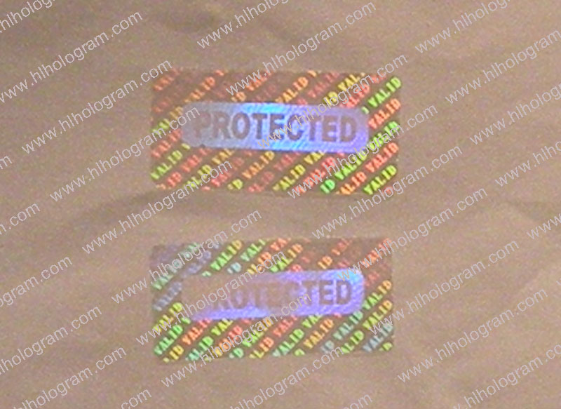 hologram sticker photo