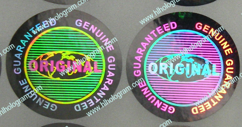 hologram sticker photo