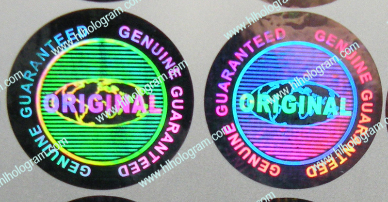 hologram sticker photo