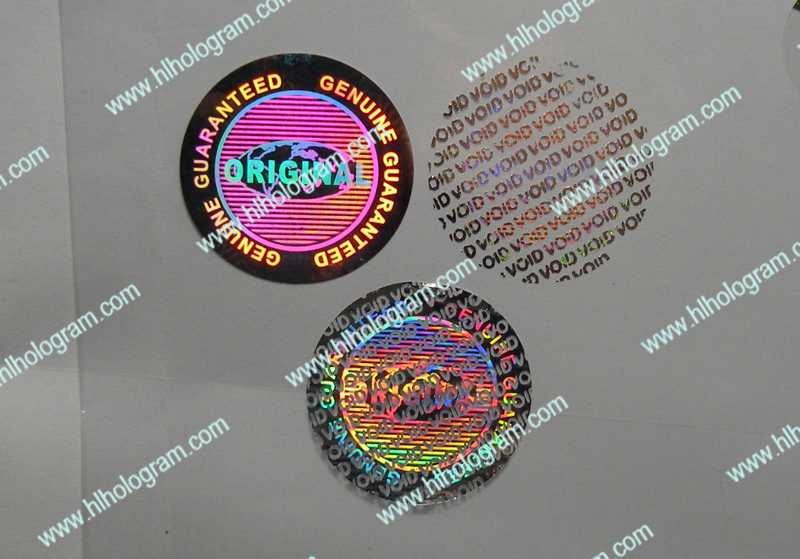 hologram sticker photo