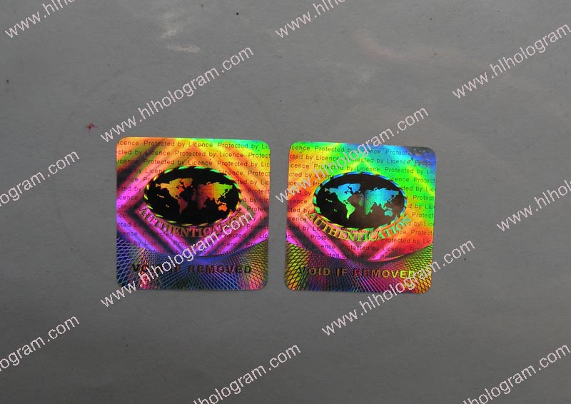 hologram sticker photo