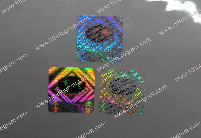 hologram sticker photo