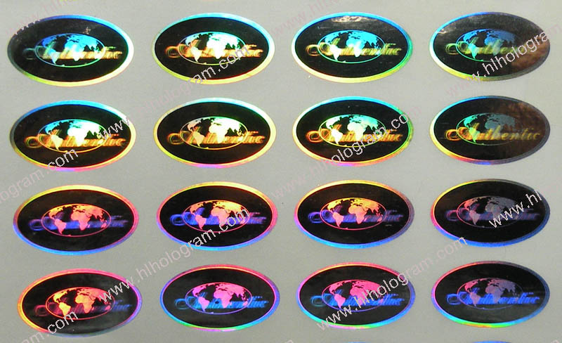 hologram sticker photo