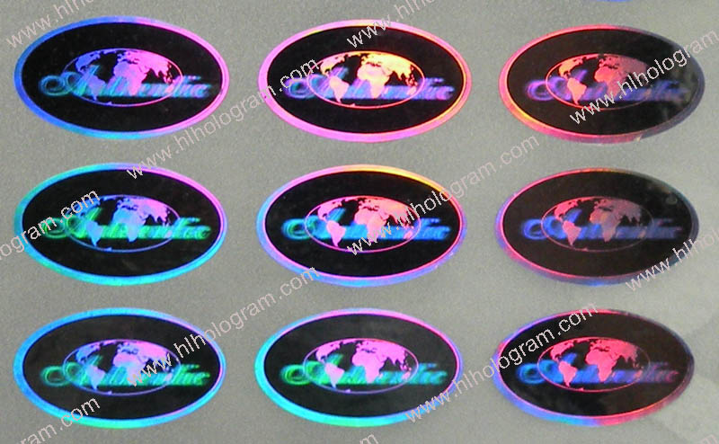 hologram sticker photo