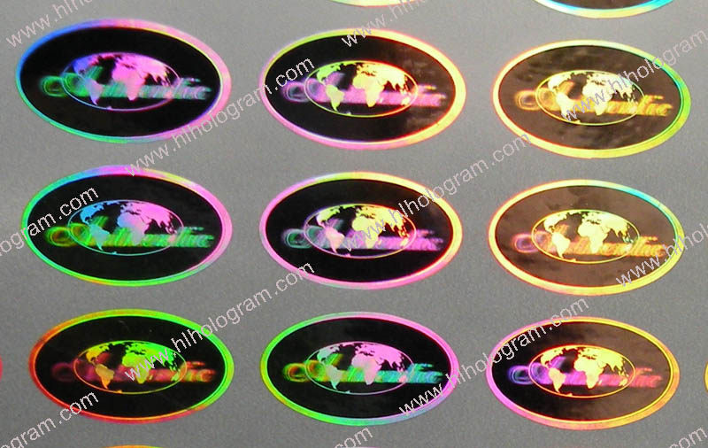 hologram sticker photo