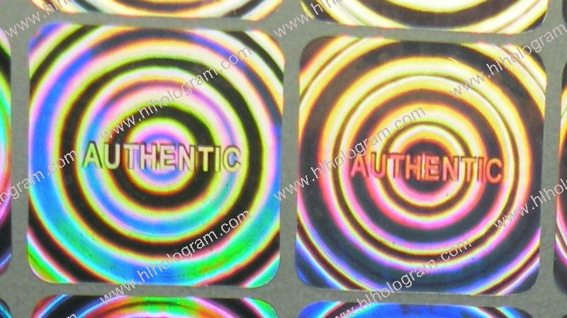 hologram sticker photo