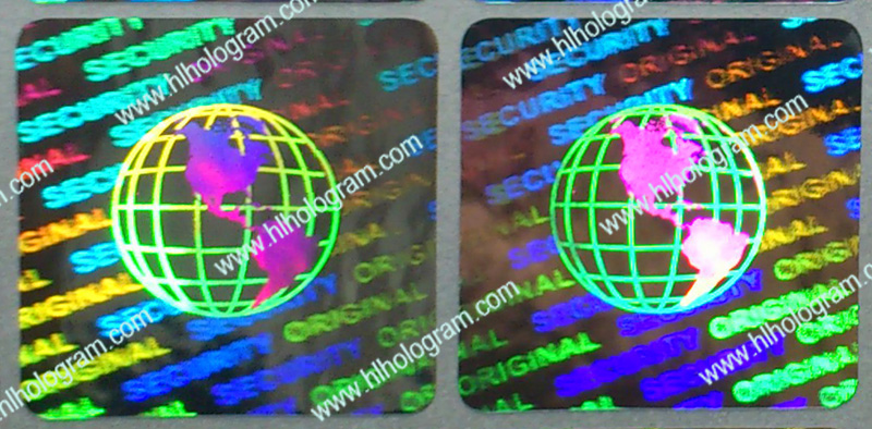 hologram sticker photo