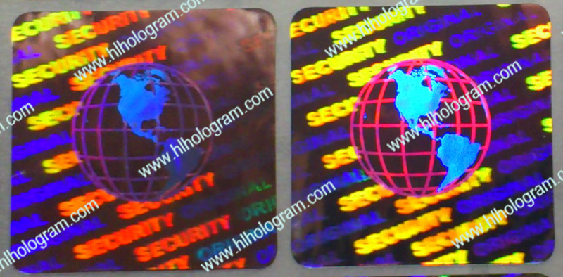 hologram sticker photo