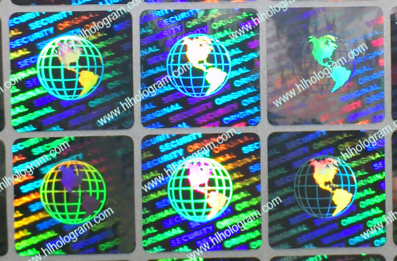 hologram sticker photo