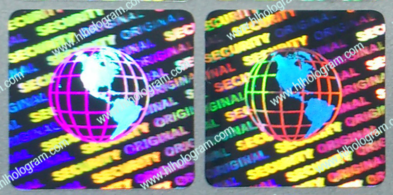 hologram sticker photo