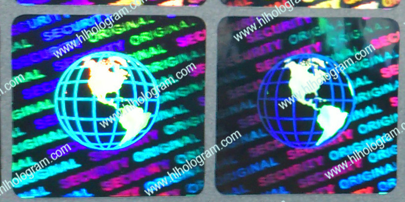 hologram sticker photo