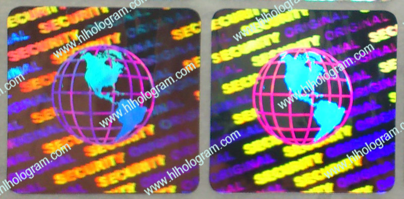 hologram sticker photo