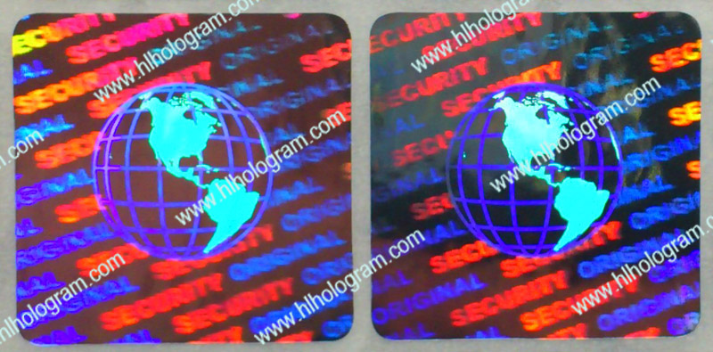 hologram sticker photo