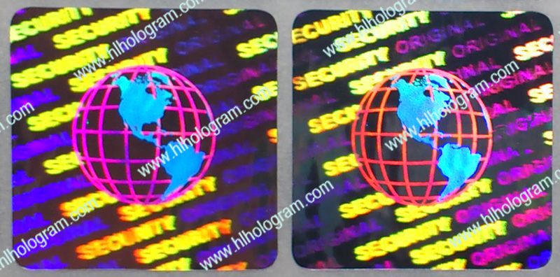 hologram sticker photo