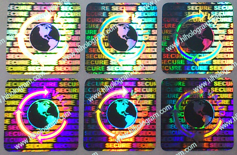 hologram sticker photo