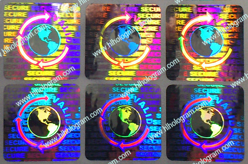 hologram sticker photo