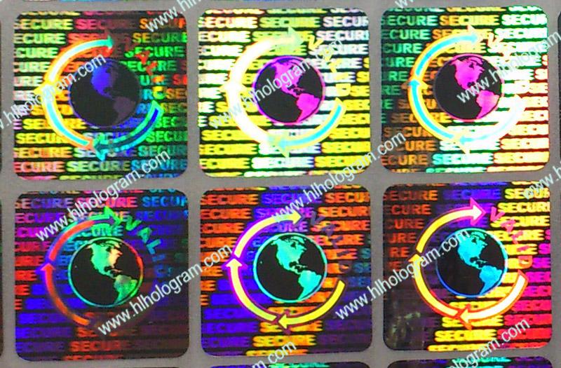 hologram sticker photo