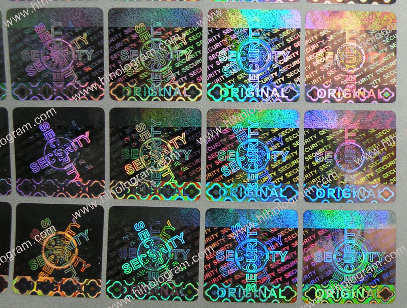 hologram sticker photo