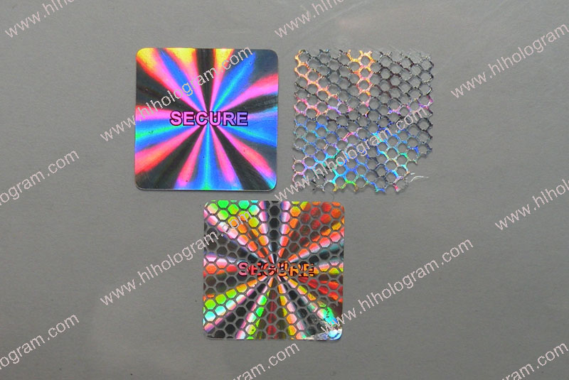 hologram sticker photo