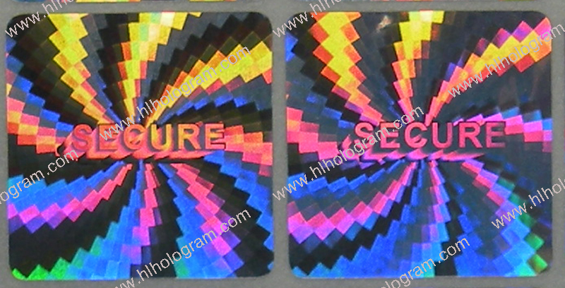 hologram sticker photo