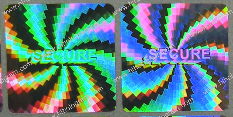 hologram sticker photo