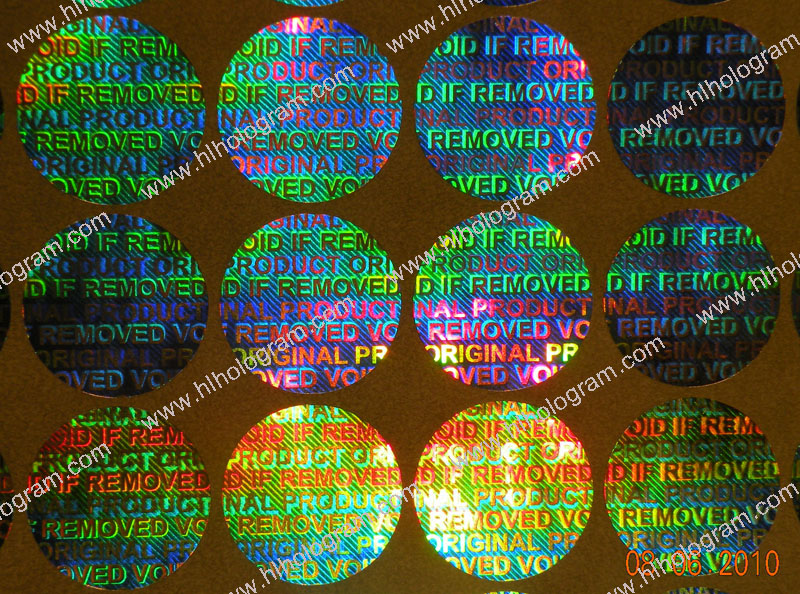 hologram sticker photo