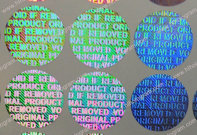 hologram sticker photo