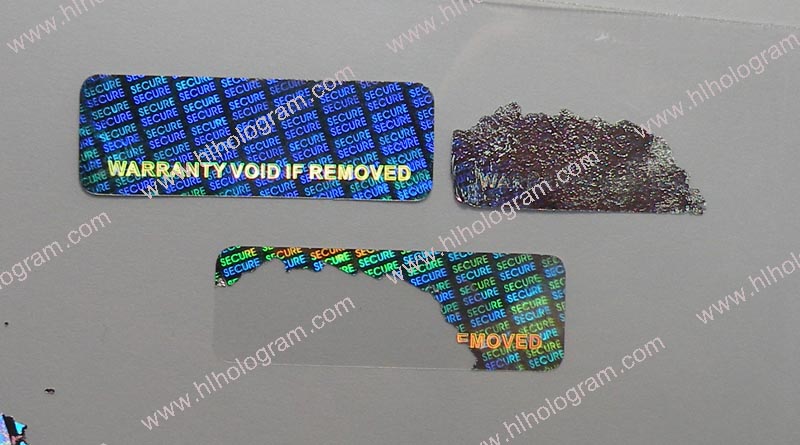 Warranty VOID if removed hologram sticker