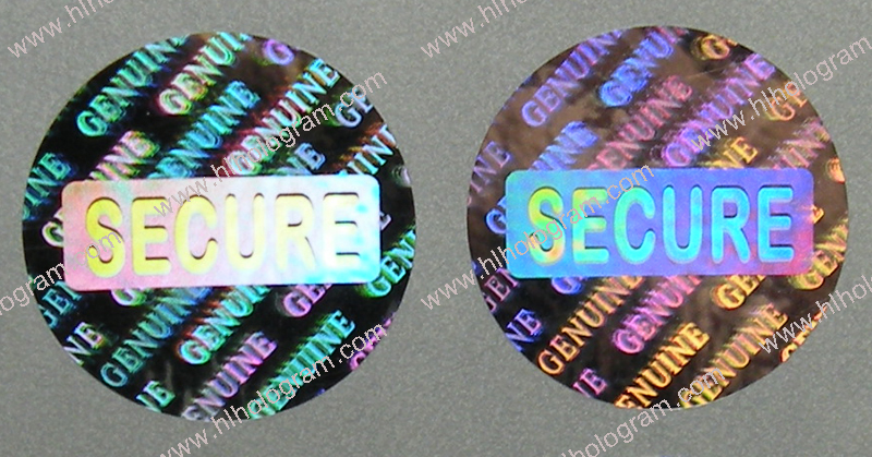 hologram sticker photo