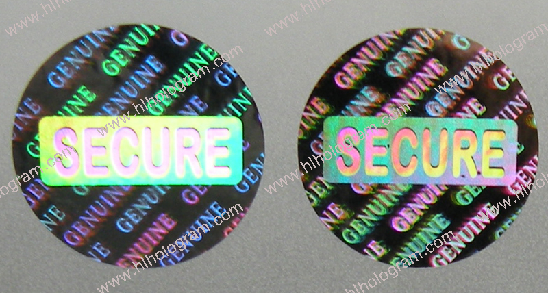 hologram sticker photo