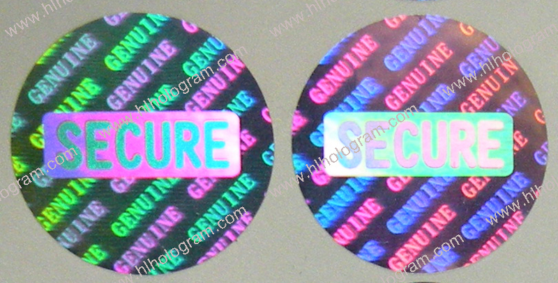 hologram sticker photo