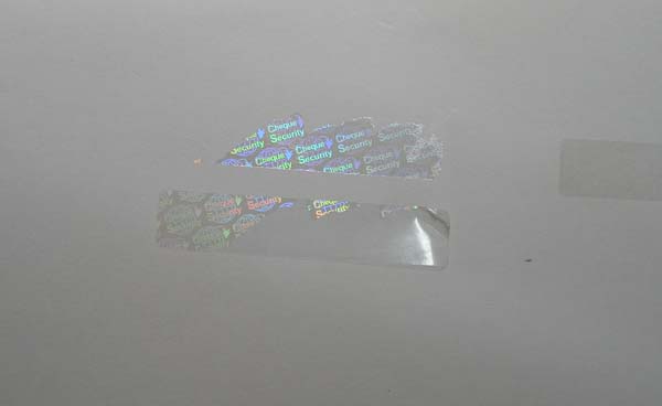 hologram sticker photo