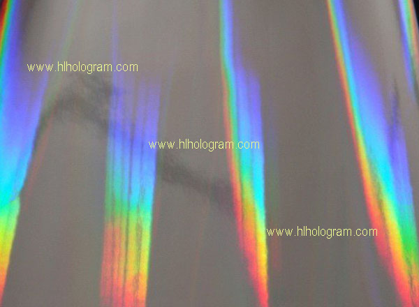 PVC holographic film is packaging material has a reflective