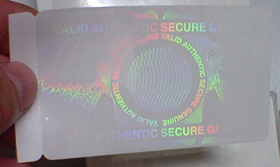 Hologram Overlays Cracked Ice Overlay Inkjet Teslin ID Cards Lot of 5 